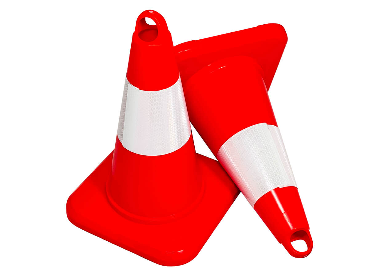 Sicherungspylone 30 cm hoch - 2 Stück